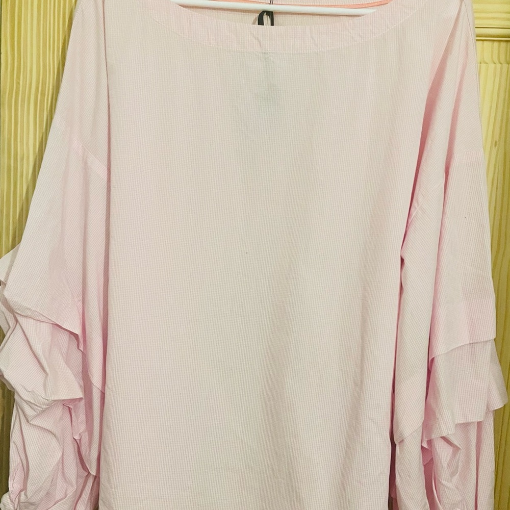 💎💎💖Pink Ruffled Sleeve Top - Picture 5 of 14